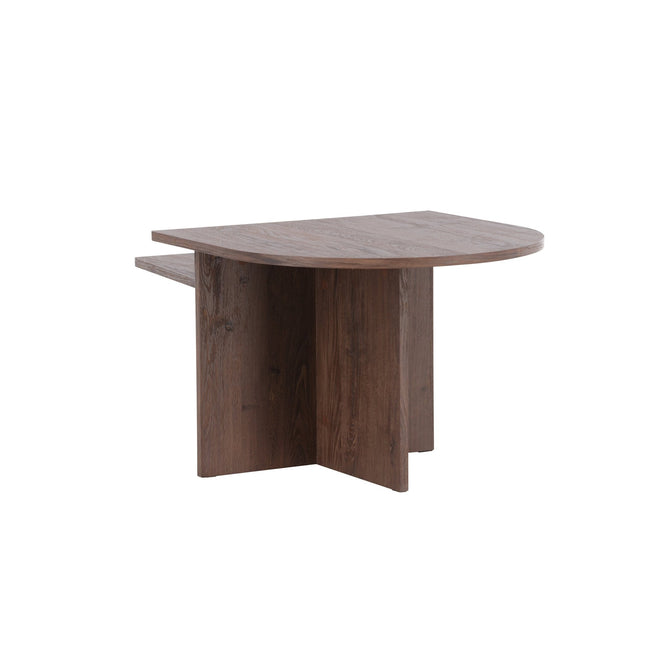 Sala sohvapöytä 60x45 cm,40x35 cm - MDF ja mokka 3D-paperi - KalusteDuo_Huonekaluliike_Pöytä