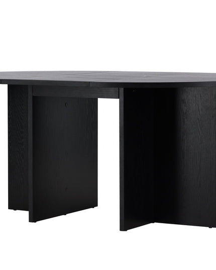 Strada ruokapöytä 120/170 x120x74 cm - musta / tammiviilu - KalusteDuo_Huonekaluliike_Ruokapöytä