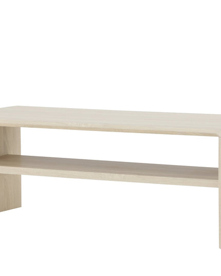 Telemarket sohvapöytä 110x50x38 cm - MDF ja valkolakattu 3D-paperi - KalusteDuo_Huonekaluliike_Pöytä