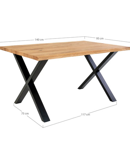 Toulon Lankkupöytä Tammi 140cm - KalusteDuo_Huonekaluliike_Ruokapöytä