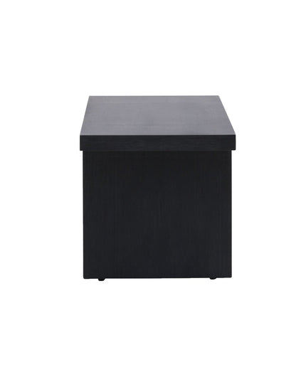 Yakunik sohvapöytä 120x38 cm- kumipuu / musta MDF - KalusteDuo_Huonekaluliike_Pöytä
